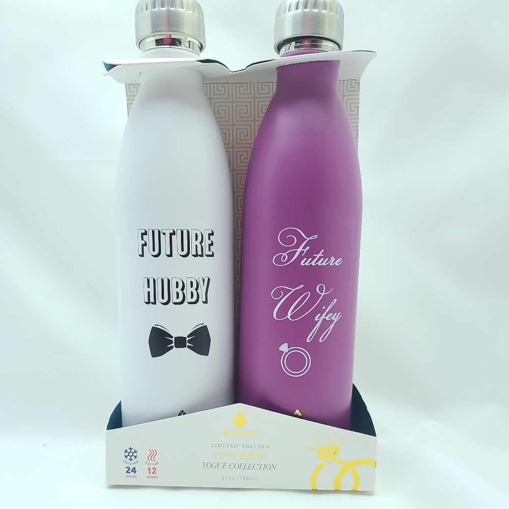 MANNA INSULATED His & Hers BOTTLES 25oz (2PACK)